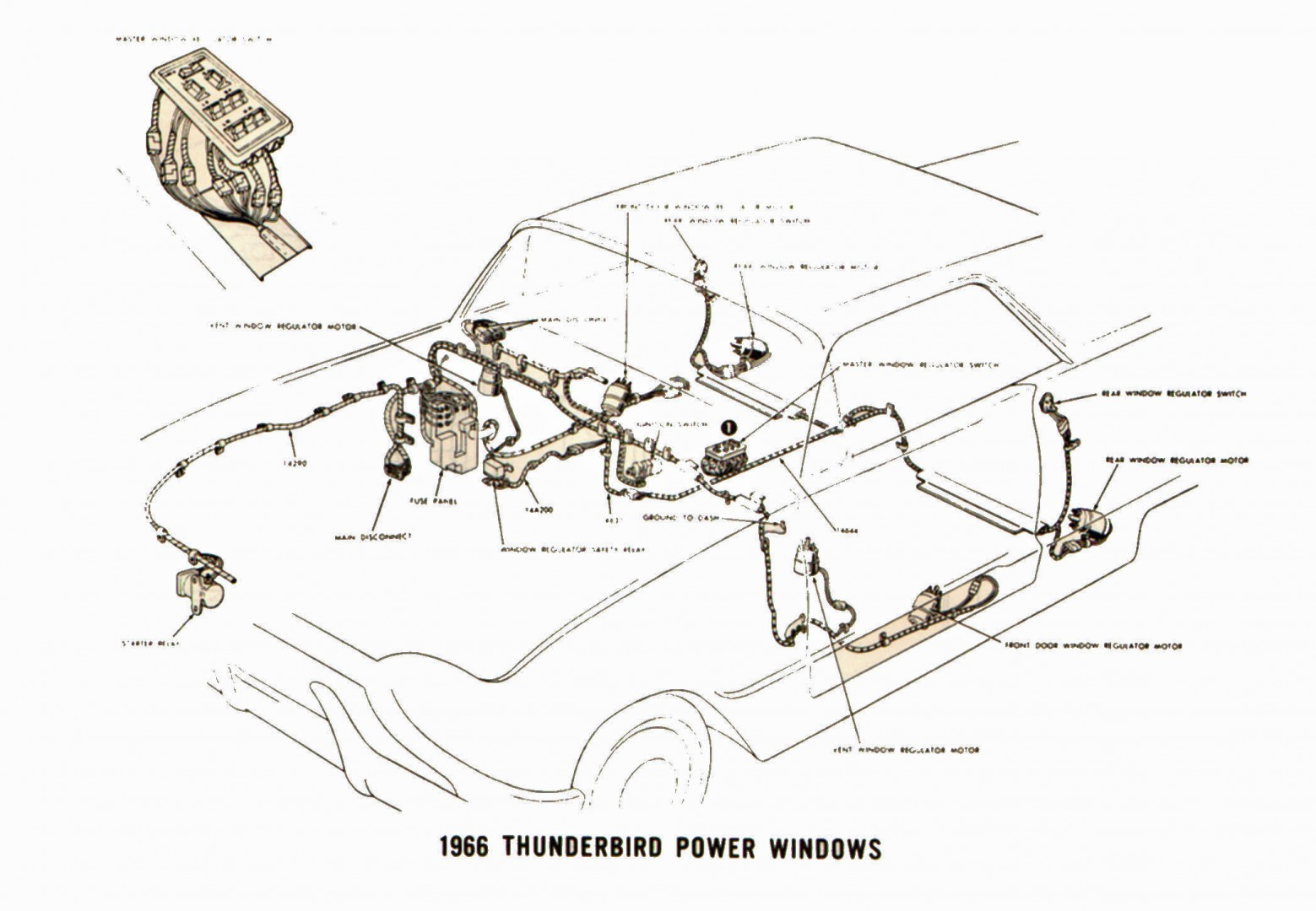 1964 Ford Thunderbird Wiring Diagram For Brake And Taillights 1964 Ford Thunderbird Wiring Diagram For Brake And Taillights