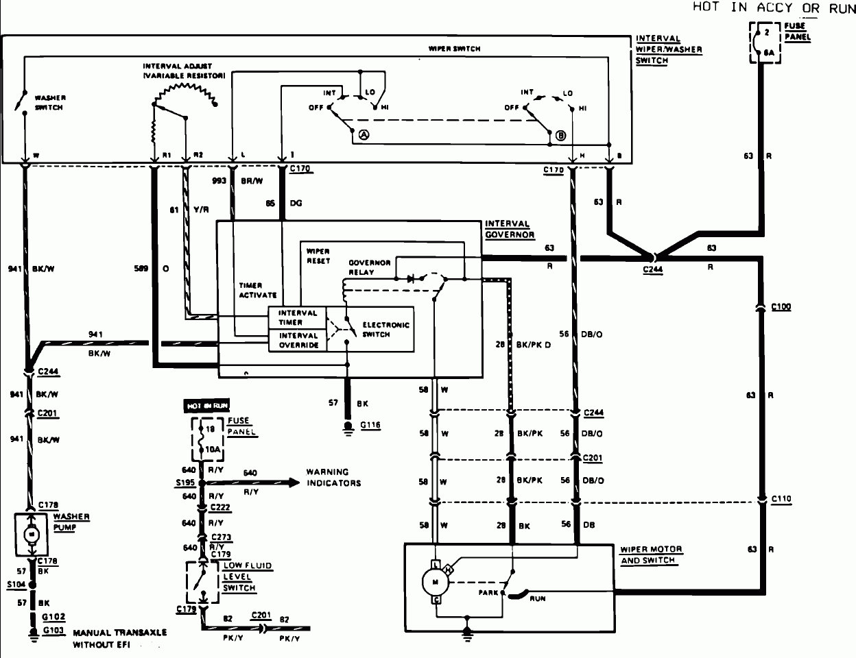 How To Wire 4 Wire Ford 87 Escort Windshield Wiper Motor To Work How To Wire 4 Wire Ford 87 Escort Windshield Wiper Motor To Work